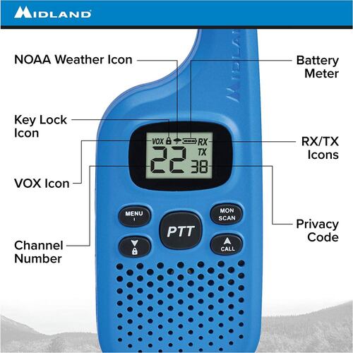 Walkie Talkie Midland T20 Hasta 25km (16millas).