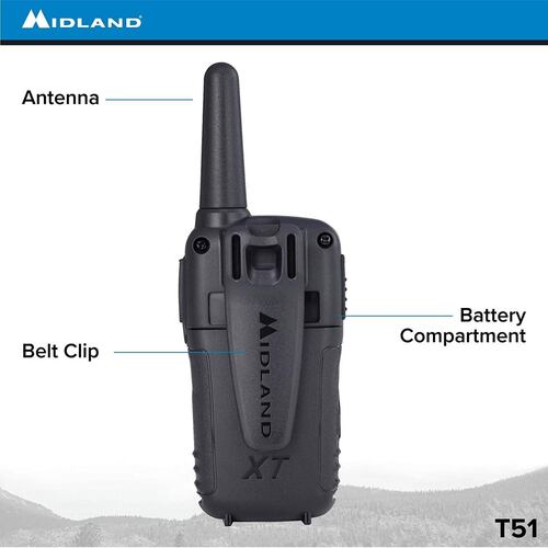 Radios 2 Vias Midland T51vp3 Hasta 45km (28 Millas).
