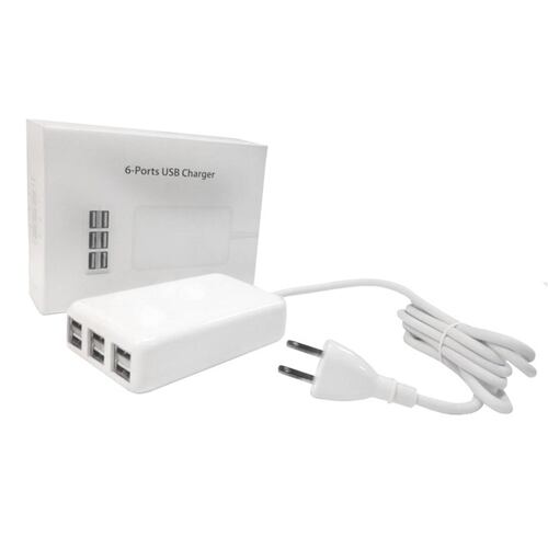 Multipuerto Plático 6 USB