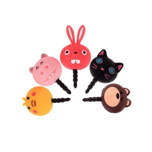 Figuras Decorativas Antipolvo para celular con Jack 3.5