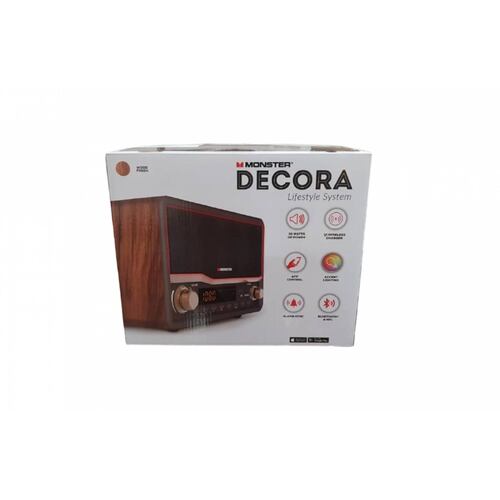Speaker and Clock Radio   Monster Decora Bluetootho