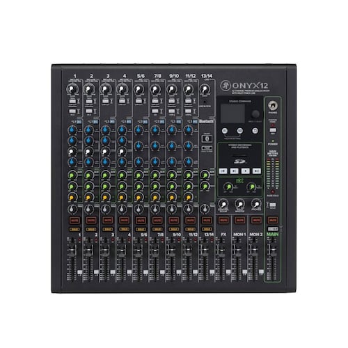 Mezcladora Análoga 12 Canales con Multi-Track USB ONYX12 MACKIE 