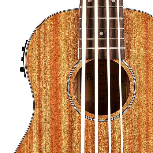 Ukulele Bajo Color Natural de 4 Cuerdas KIHEI BABILON 