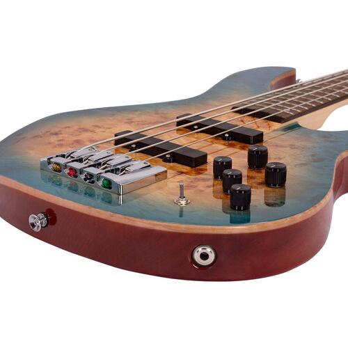 Bajo Eléctrico de 4 Cuerdas con Case Serie Unique BASS MASTER IV-BL BABILON 