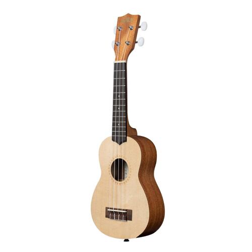 Ukulele Soprano de Caoba Satinado con Tapa de Abeto KA-15S-S KALA 