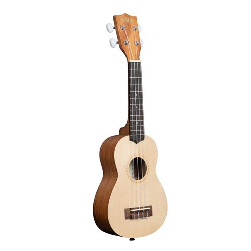 Ukulele Soprano de Caoba Satinado con Tapa de Abeto KA-15S-S KALA 
