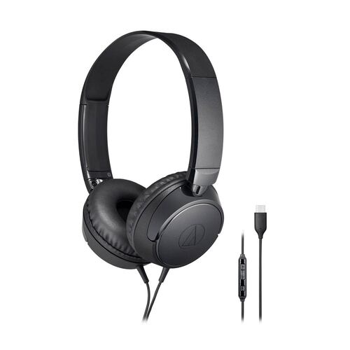 Audífonos On-Ear con Conector USB-C ATH-S120C-BK AUDIO TECHNICA 