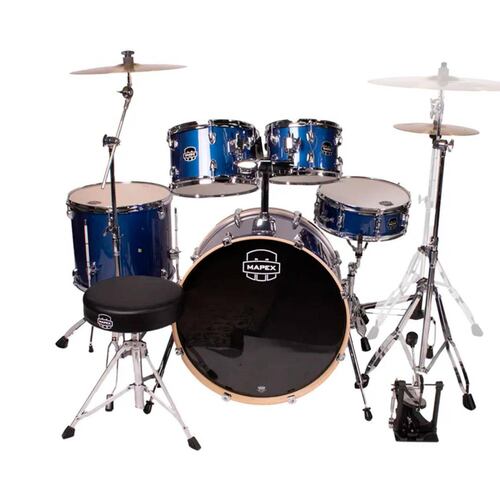 Batería de 5 pzs Serie Venus Color Blue Sky Sparkle VE5295FTC-VI MAPEX 