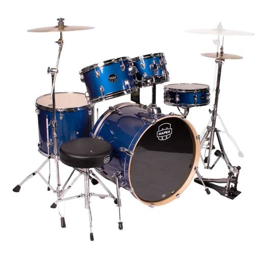Batería de 5 pzs Serie Venus Color Blue Sky Sparkle VE5295FTC-VI MAPEX 