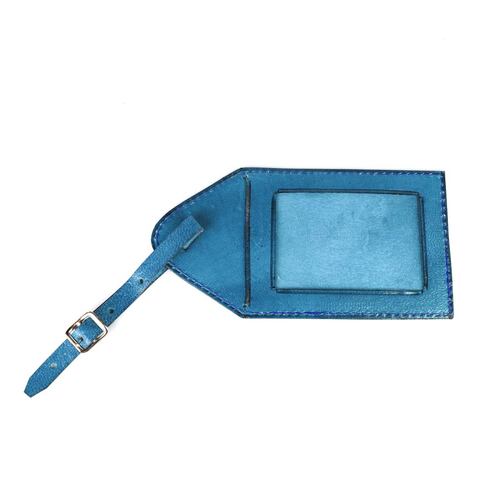 Accesorio Identificador De Maleta Piel Azul Miguel Petacas  