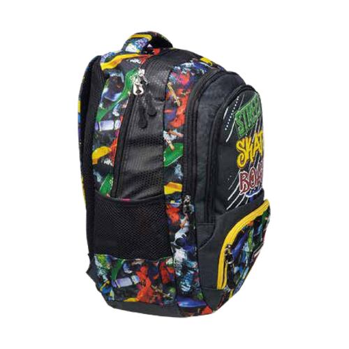 MOCHILA ESCOLAR TRAVEL REPUBLIC SKATE BOARD TR001-3 AMARILLO 
