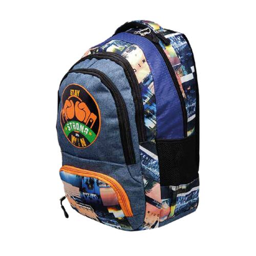 MOCHILA ESCOLAR TRAVEL REPUBLIC BOX TR001-2 NARANJA 