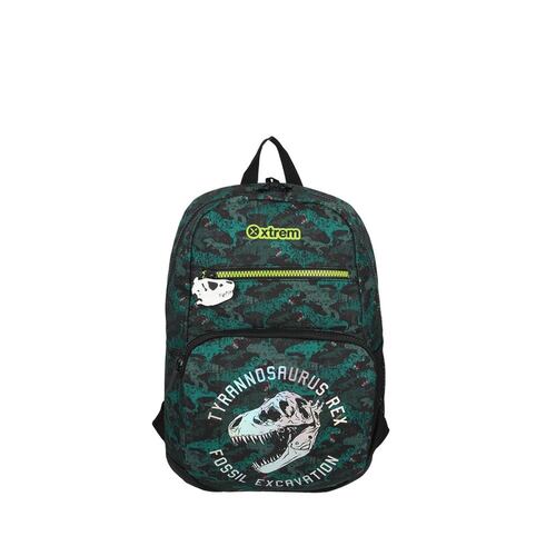 Mochila Xtrem Bolt Green Dino Verde  