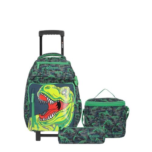 Mochila Xtrem New Run Pack 4Xt Green Dino  