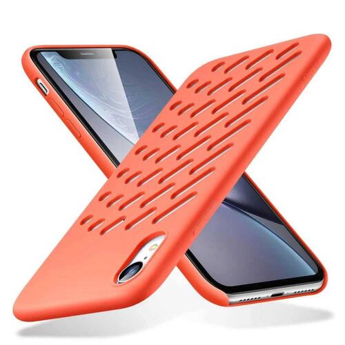 Funda ESR Yippee Crocs para iPhone XR Coral 