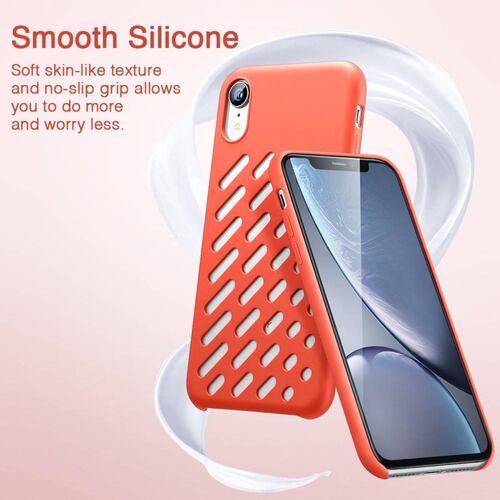 Funda ESR Yippee Crocs para iPhone XR Coral 