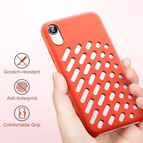 Funda ESR Yippee Crocs para iPhone XR Coral 