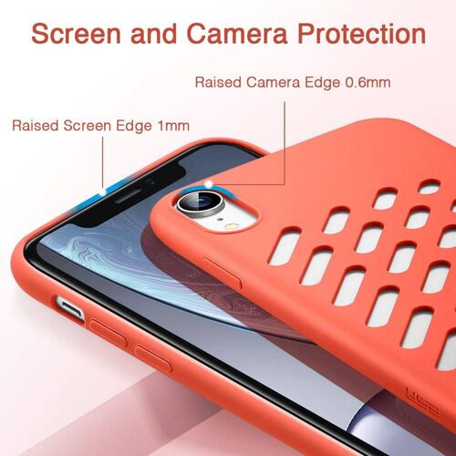Funda ESR Yippee Crocs para iPhone XR Coral 