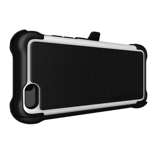 . Funda Ballistic TJ MAXX para iPhone 6s PLUS Blanco Negro con Clip 