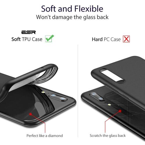 Funda ESR Liquid Shield para Huawei P20 Negra 
