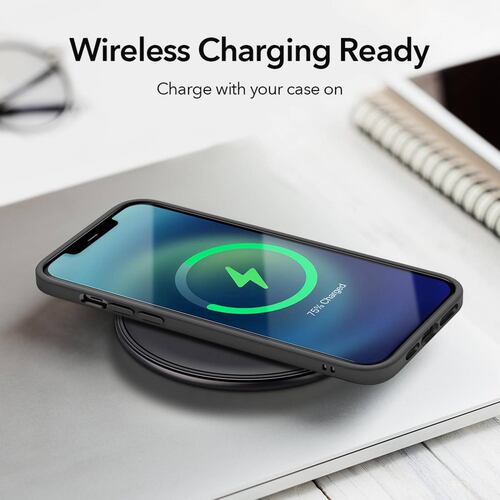 Funda ESR Hybrid case para iPhone 12 MINI - Transparente borde Negro 
