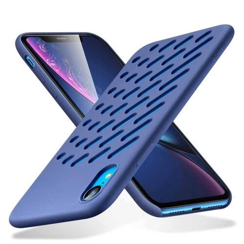 Funda ESR Yippee Crocs para iPhone XR Azul 