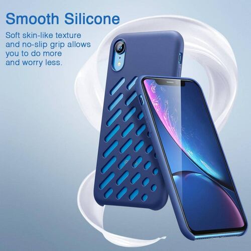 Funda ESR Yippee Crocs para iPhone XR Azul 