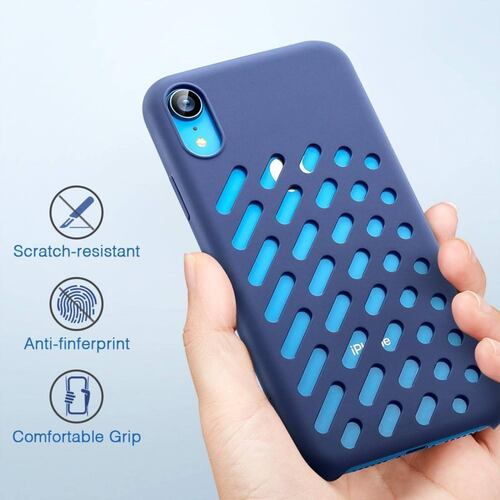 Funda ESR Yippee Crocs para iPhone XR Azul 