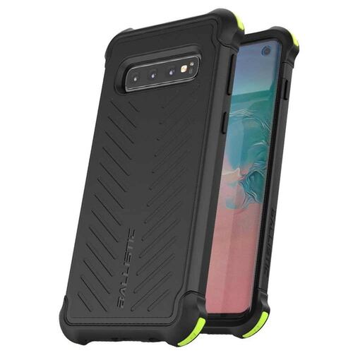 . Funda Ballistic TJ Maxx Though Jacket para Samsung S10 - Negra con clip 
