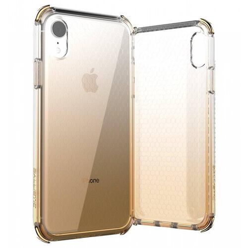 Funda BALLISTIC Jewel para iPhone XR Oro Tra protector uso rudo 