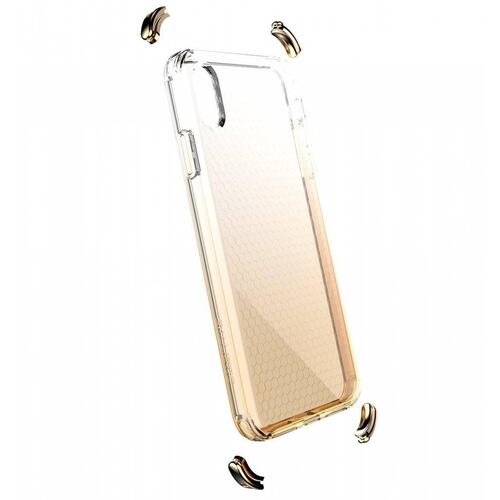 Funda BALLISTIC Jewel para iPhone XR Oro Tra protector uso rudo 