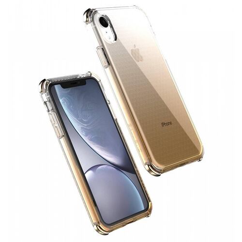 Funda BALLISTIC Jewel para iPhone XR Oro Tra protector uso rudo 
