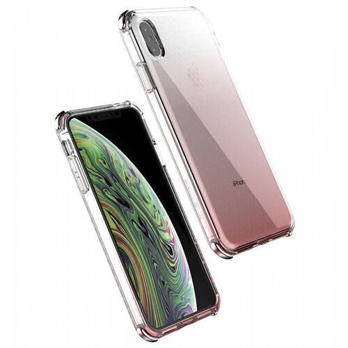 Funda BALLISTIC Jewel para iPhone X y Xs Rosa Tra protector uso rudo 