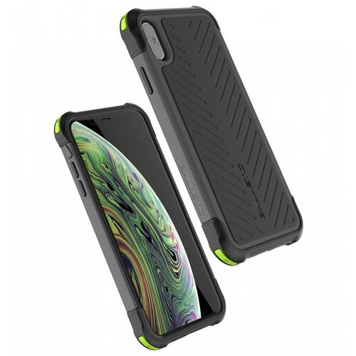 Funda BALLISTIC TJ Maxx para iPhone X y Xs - Negro protector uso rudo con clip y mica 
