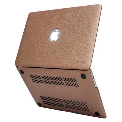 Funda IBENZER Silk MacBook AIR 13 (A1466 y A1369) CAFE Brillos 