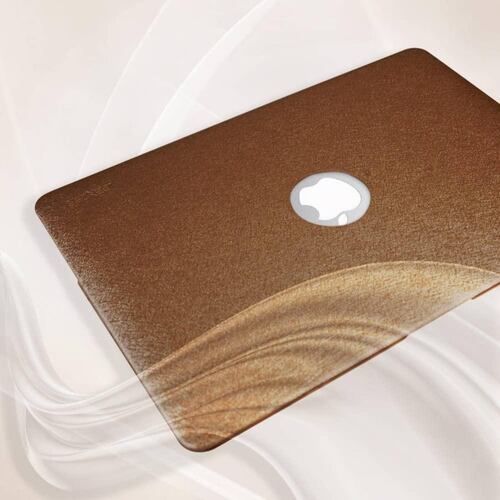 Funda IBENZER Silk MacBook AIR 13 (A1466 y A1369) CAFE Brillos 