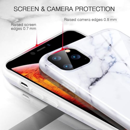 Funda ESR Marmol para iPhone 11 PRO MAX Blanca 