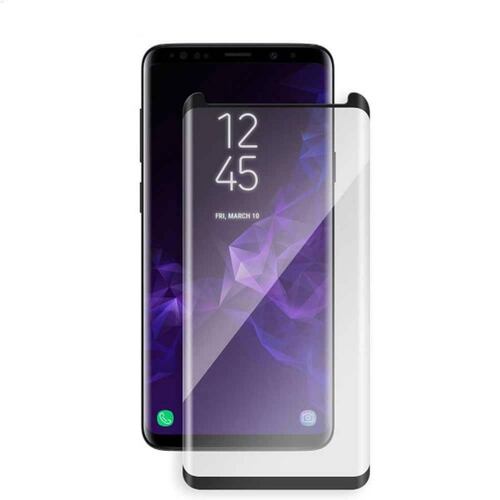 Mica Vidrio Templado WILD FLAG para Samsung S9 PLUS Protectora de pantalla transparente borde negro 