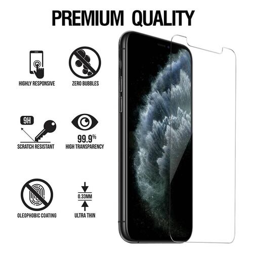 Mica Vidrio ARQ1 2 piezas para iPhone 11 e iPhone XR Protectora de pantalla 