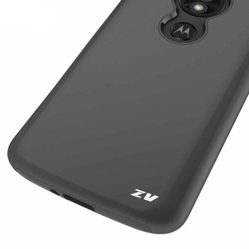 . Funda ZIZO ZV Sleek para Motorola MOTO G6 Play TPU Delgada Negro 