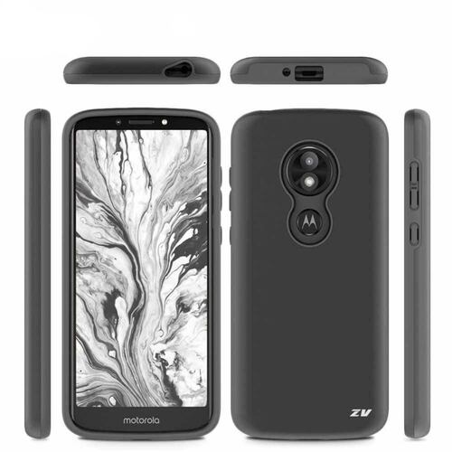 . Funda ZIZO ZV Sleek para Motorola MOTO G6 Play TPU Delgada Negro 
