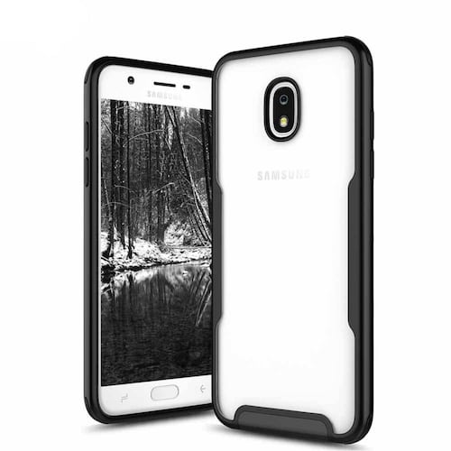. Funda ZIZO Fuse para SAMSUNG J7 2018 Tra/Negro con mica de pantalla 