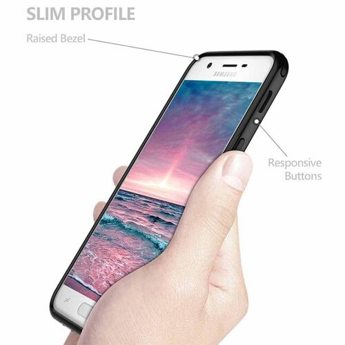 . Funda ZIZO Fuse para SAMSUNG J7 2018 Tra/Negro con mica de pantalla 