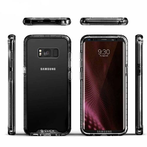 . Funda ZIZO Surge para Samsung S8 PLUS TPU Transparente Negro 
