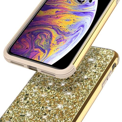 . Funda ZIZO Diamond compatible para iPhone Xs Brillos Oro 