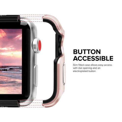 . Funda ZIZO bumper Apple Watch 42mm - Rosa Negro 