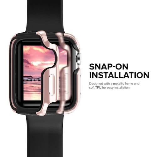 . Funda ZIZO bumper Apple Watch 42mm - Rosa Negro 