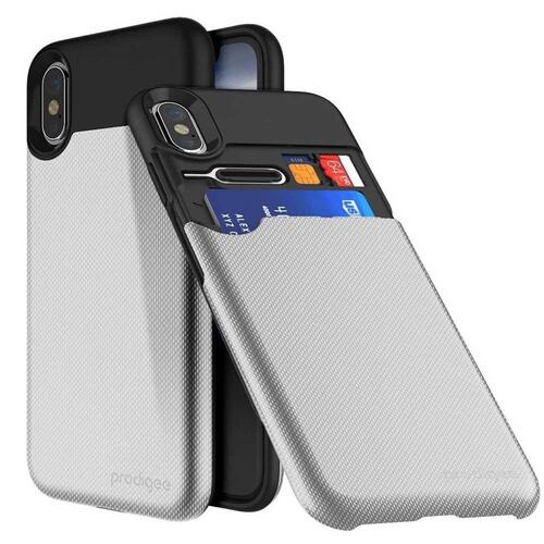 Funda PRODIGEE Undercover para iPhone X y Xs Plata 