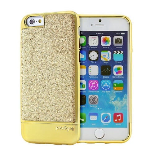 Funda PRODIGEE Sparkle Fusion para iPhone 6 y 6s Oro 