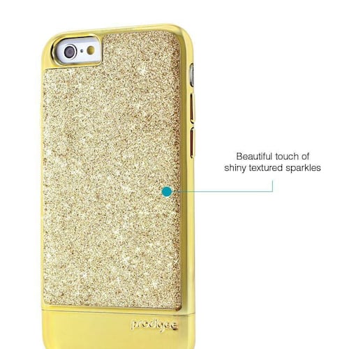 Funda PRODIGEE Sparkle Fusion para iPhone 6 y 6s Oro 